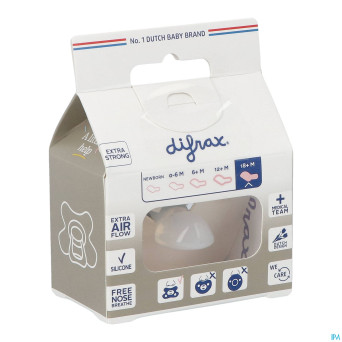 Difrax sucette sil dental xtra forte    18m+ 342