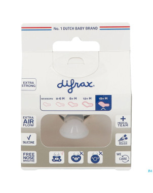 Difrax sucette sil dental xtra forte    18m+ 342