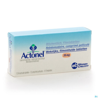 Actonel hebodomadaire tabl 12 x 35 mg