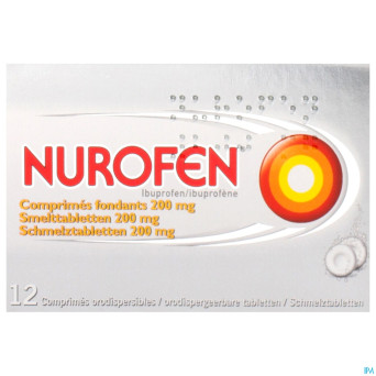 Nurofen smelttabl-comp fondants 12 x 200 mg