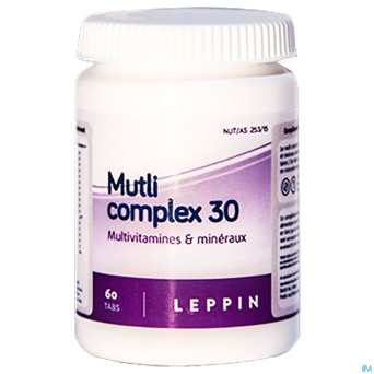 Leppin multi 30 multi vitamines-mineraux  tabl  60
