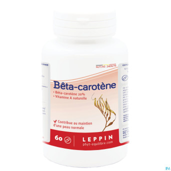Leppin beta carotene naturel 6mg    tabl  60