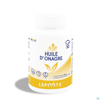Lepivits huile onagre  500mg 10% gla    caps  30