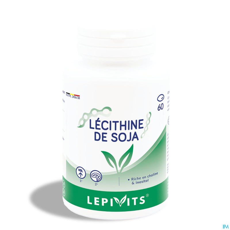Lepivits lecithine de soya 1200mg    caps  60