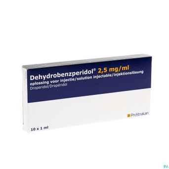 Dehydrobenzperidol 2,5mg/1ml iv amp 10