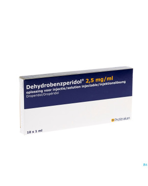 Dehydrobenzperidol 2,5mg/1ml iv amp 10