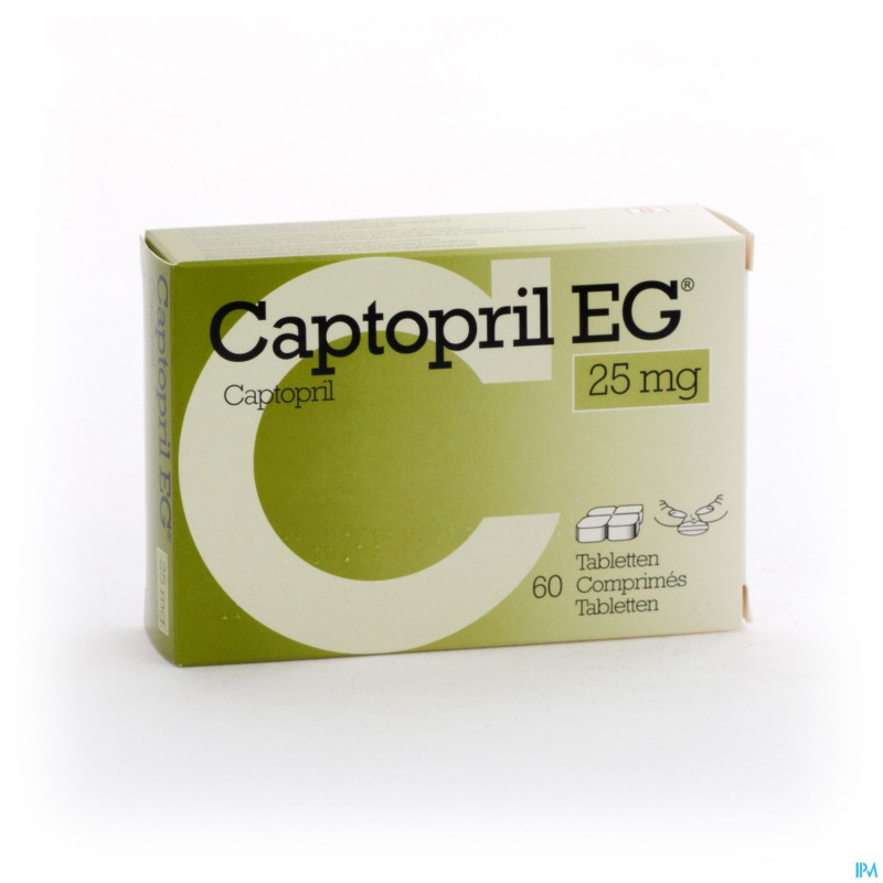Captopril eg  25mg comp  60x 25mg