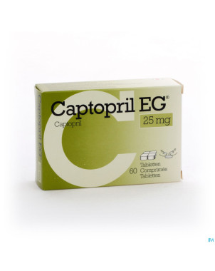 Captopril eg  25mg comp  60x 25mg