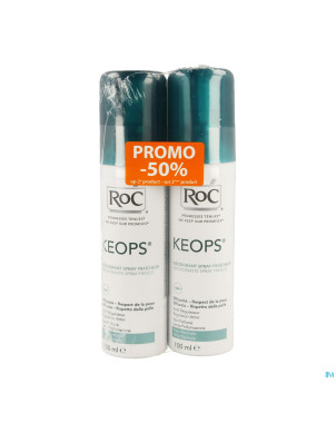 Roc keops duo deo fraich spr s/parf p/norm 2x100ml