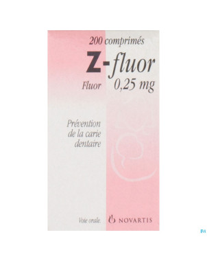 Z fluor tabl 200 x 0,25 mg