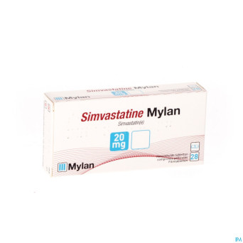 Simvastatine viatris 20mg comp 28