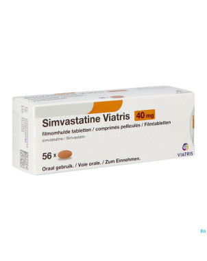 Simvastatine viatris 40mg comp 56