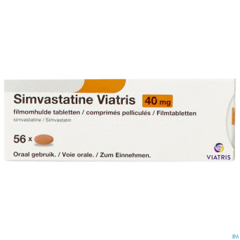 Simvastatine viatris 40mg comp 56