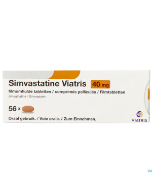 Simvastatine viatris 40mg comp 56