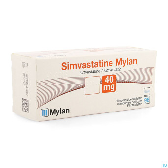 Simvastatine viatris 40mg comp 98