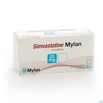 Simvastatine viatris 20mg comp 84