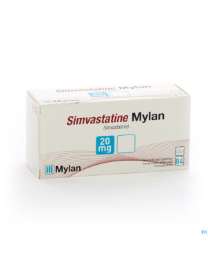 Simvastatine viatris 20mg comp 84