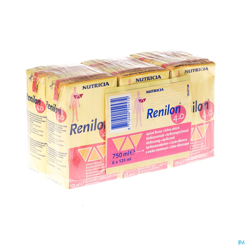 Renilon 4.0 abricot    tetra 6x125ml 30116