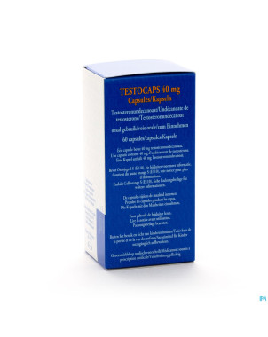 Testocaps 40 mg  6 x 10 caps.