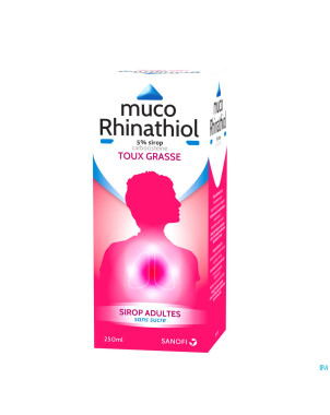 Muco rhinathiol 5% sir ad s/sucre 250ml