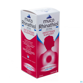 Muco rhinathiol 5% sir ad s/sucre 250ml