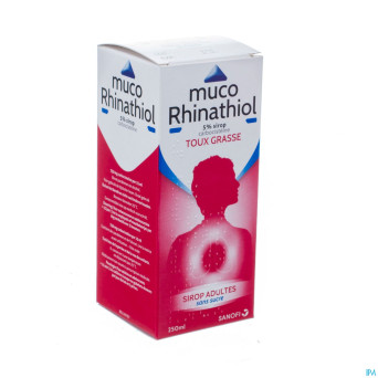 Muco rhinathiol 5% sir ad s/sucre 250ml
