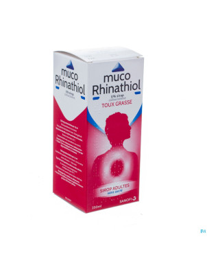 Muco rhinathiol 5% sir ad s/sucre 250ml