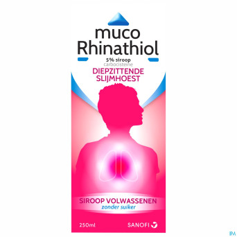 Muco rhinathiol 5% sir ad s/sucre 250ml