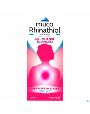 Muco rhinathiol 5% sir ad s/sucre 250ml