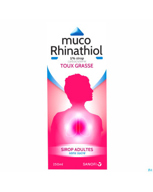 Muco rhinathiol 5% sir ad s/sucre 250ml