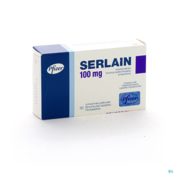 Serlain 100mg comp pell 30