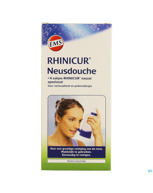 Rhinicur douche nasale + 4 sachets sel rincage