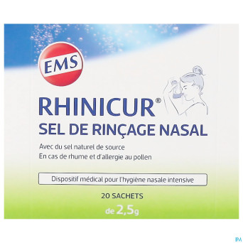 Rhinicur sel de rincage nasale sachet 20x2,5g
