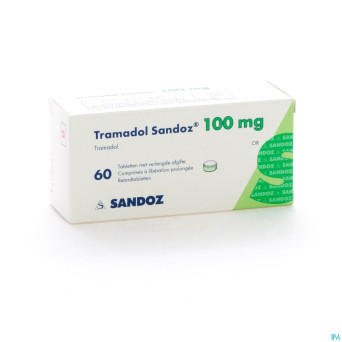 Tramadol 100 sandoz comp liberat prol  60 x 100 mg