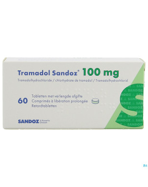 Tramadol 100 sandoz comp liberat prol  60 x 100 mg