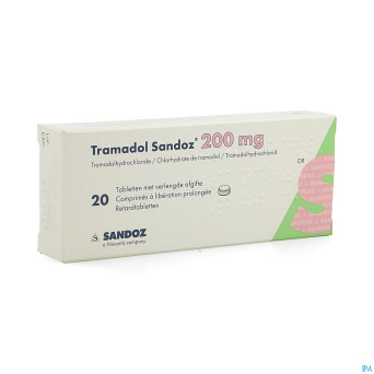 Tramadol 200 sandoz comp liberat prol  20 x 200 mg