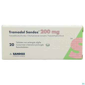 Tramadol 200 sandoz comp liberat prol  20 x 200 mg