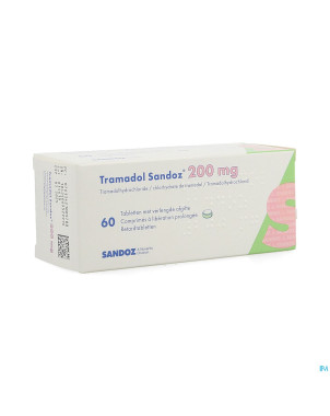 Tramadol 200 sandoz comp liberat prol  60 x 200 mg
