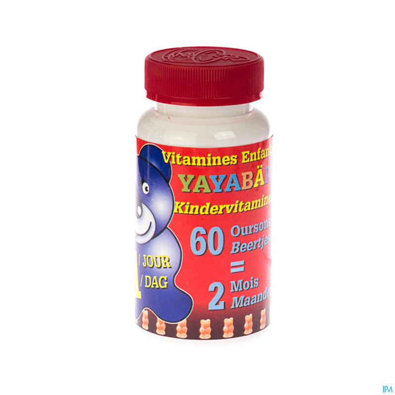 Yayabar multivitamines oursons bonbons 60