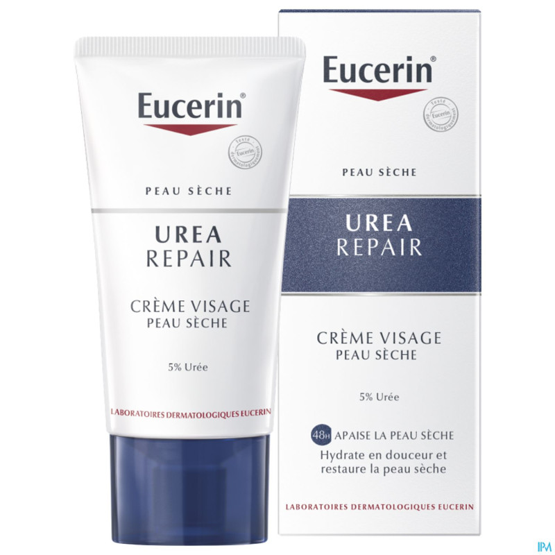 Eucerin peau seche creme visage  5% uree tube 50ml