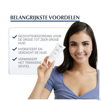 Eucerin peau seche creme visage  5% uree tube 50ml