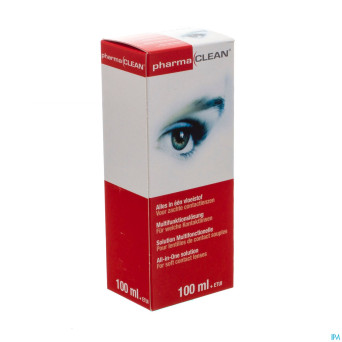 Pharmaclean etui voyage+etui lentille fl 100ml