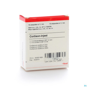 Cortison injeel    amp 10x1,1ml heel