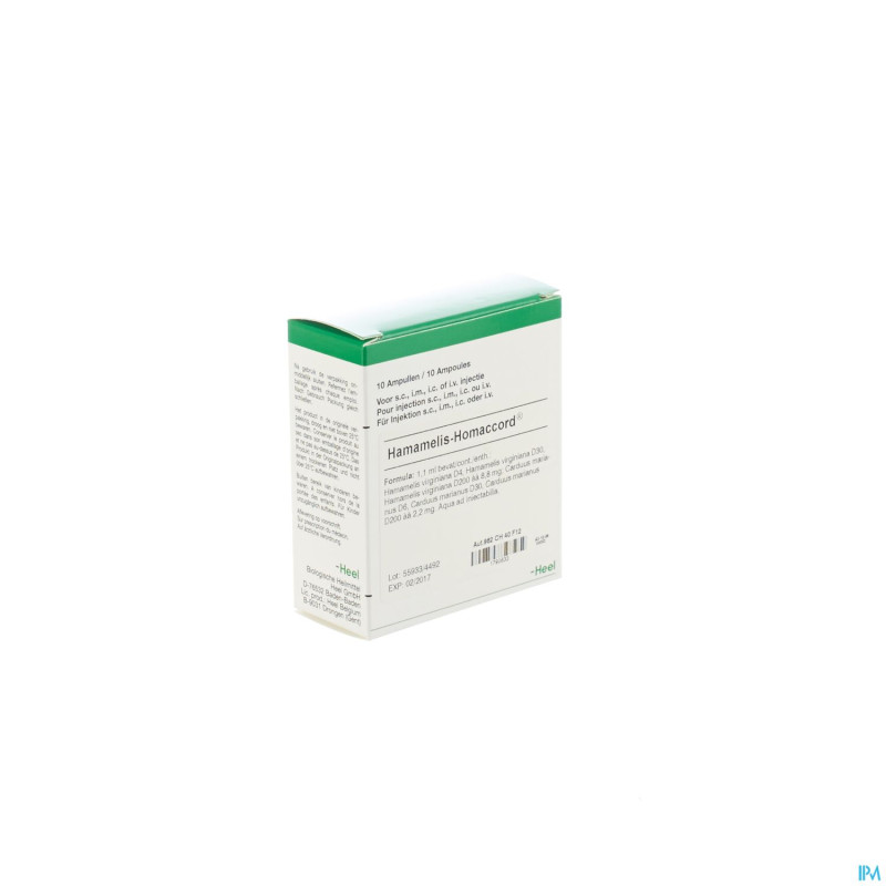 Hamamelis homaccord    amp 10x1,1ml heel