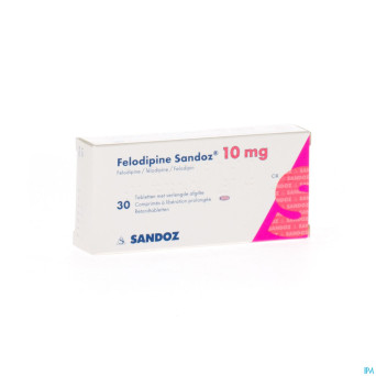 Felodipine sandoz 10 mg comp ret 30