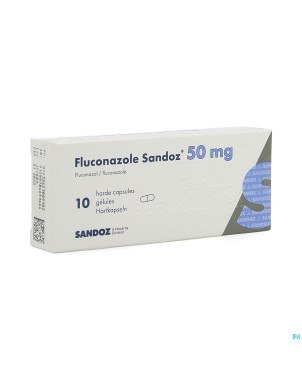 Fluconazole sandoz caps 10 x  50 mg