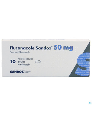 Fluconazole sandoz caps 10 x  50 mg