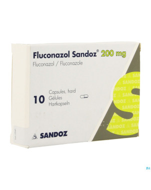 Fluconazole sandoz caps 10 x 200 mg