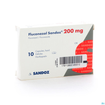 Fluconazole sandoz caps 10 x 200 mg