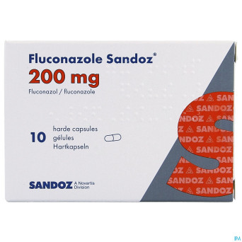 Fluconazole sandoz caps 10 x 200 mg